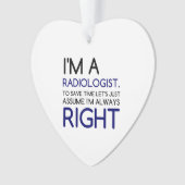 IK BEN EEN RADIOLOGIST ORNAMENT (voorkant)