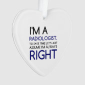 IK BEN EEN RADIOLOGIST ORNAMENT (voorkant)