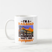 Ik ben een Railroad Engineer Wat is jouw Superpowe Koffiemok (Links)