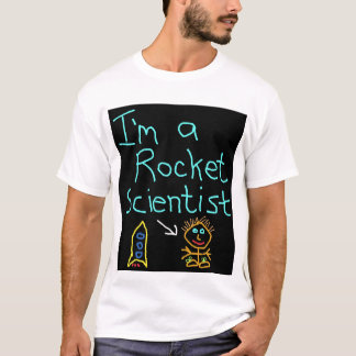Ik ben een raketgeleerde satirische design t-shirt