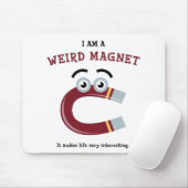 Ik ben een rare Magnet Mousepad Muismat (Met muis)