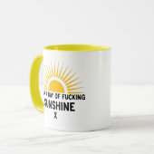 Ik ben een Ray van F*cking Sunshine X Funny Sarcas Mok (Voorkant links)