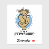 Ik ben een razend Knot Funny Rope Pun Sticker (Vel)