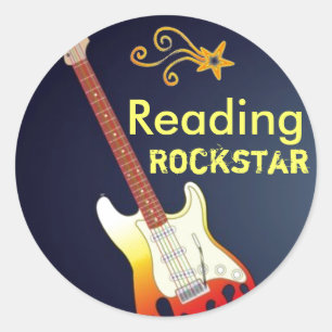 Ik ben een Reading Rockstar Sticker