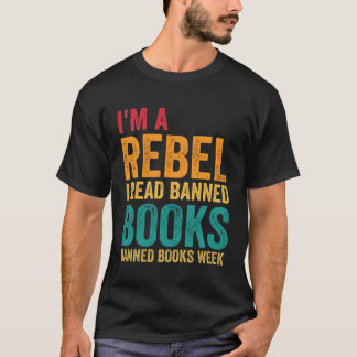 Ik ben een rebel, ik lees verboden boeken Boekenda T-shirt
