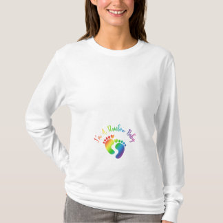 Ik ben een regenboogkraambed-Baby Shirt met lange 