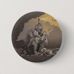 Ik ben een Rock-knop Ronde Button 5,7 Cm