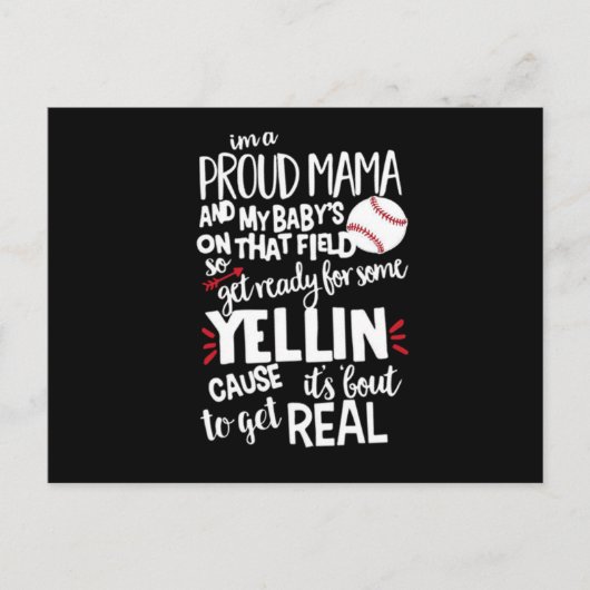 Ik ben een rode mama en mijn baby op dat veld. aankondigingskaart (Voorkant)