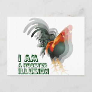 Ik ben een rooster-illusie briefkaart