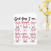 Ik ben een roze coquette Christelijk Jesus Happy Kaart (Gele Bloem)