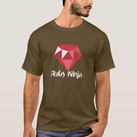 Ik ben een Ruby Ninja Red Shirt (Voorkant)