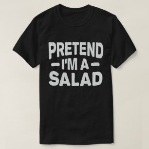 Ik ben een salade, luie, luie kostuum. t-shirt