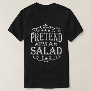 Ik ben een salade, luie, luie kostuum. t-shirt