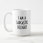 Ik ben een Sarcastic Delight Funny Koffiemok (Links)