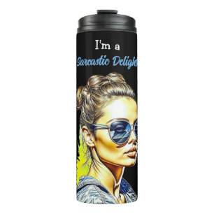 Ik ben een sarcastisch genot   Grappige Humor Thermosbeker