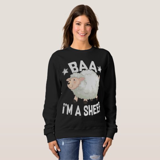 Ik ben een schapenlamsdier Boerderij Trui (Voorkant volledig)