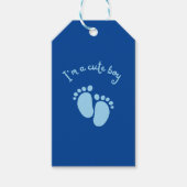 Ik ben een schattige jongen cadeaulabel (Voorkant)