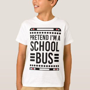 Ik ben een schoolbuikkostuum Halloween T-shirt