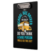 Ik ben een schoolbuschauffeur klembord (Links)