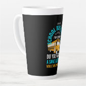Ik ben een schoolbuschauffeur latte mok (Linkerhoek)