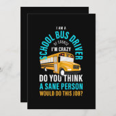 Ik ben een schoolbuschauffeur save the date (Voorkant / Achterkant)