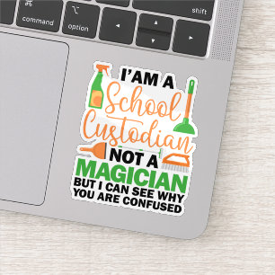 Ik ben een schoolopzichter Cool sarcastisch zeggen Sticker