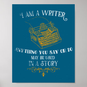Ik Ben Een Schrijver Ontwerp Voor Au Journalist Gr Poster