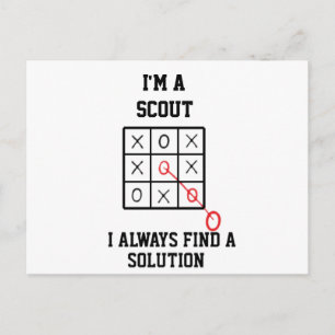Ik ben een scout, ik vind altijd een oplossing  an briefkaart