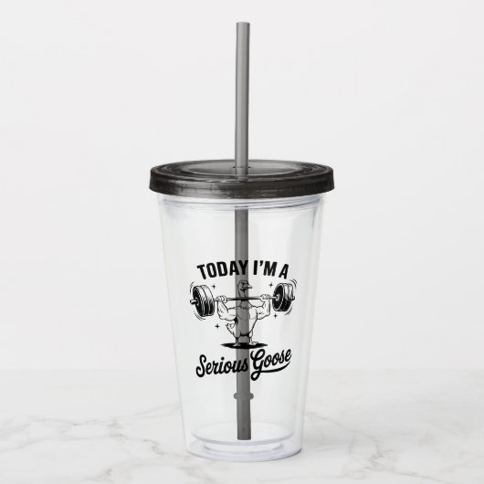 "Ik ben een serieuze gans" Mok Acryl Drinkbeker (Voorkant)