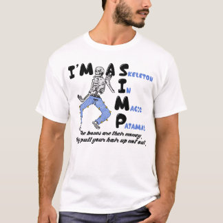 Ik ben een skelet in Magic Pajamas Funny T-shirt