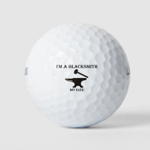 Ik ben een smid met mijn lot. golfballen
