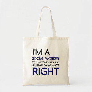 IK BEN EEN SOCIALE WERKNEMER TOTE BAG