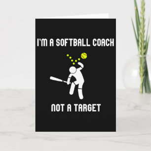 Ik Ben Een Softbal Coach Niet Een Doel Grappige So Kaart