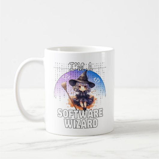 Ik ben een software wizard.b koffiemok (Links)