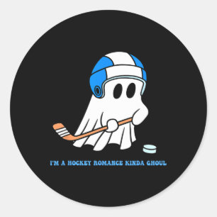 Ik ben een soort hockeyromance-achtig spook Hallow Ronde Sticker