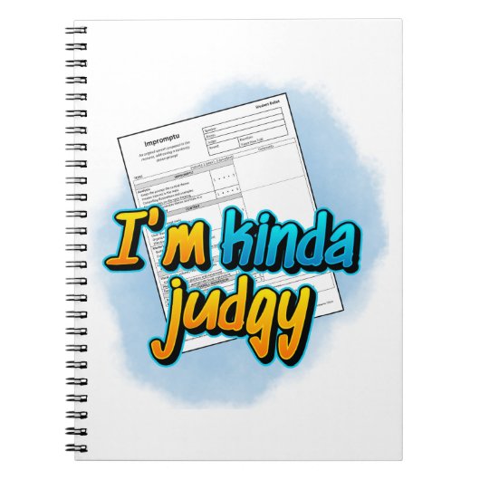 Ik ben een soort Judgy Spiral Notitieboek (Voorkant)