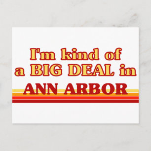 Ik ben een soort van BIG DEAL in Ann Arbor Briefkaart