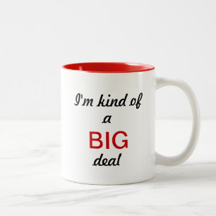 Ik ben een soort van BIG deal! Tweekleurige Koffiemok