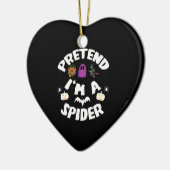 Ik ben een Spider Funny Halloween Costume Gift. Keramisch Ornament (Links)