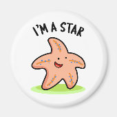 Ik ben een Star Funny Starfish Pun Magneet (Voorkant)
