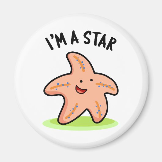 Ik ben een Star Funny Starfish Pun Magneet (Voorkant)