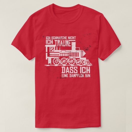 Ik ben een Steam Train Funny Gift T-shirt (Design voorkant)