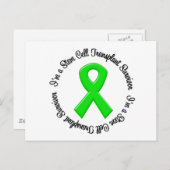 Ik ben een Stem Cell Transplant Survivor Briefkaart (Voorkant / Achterkant)