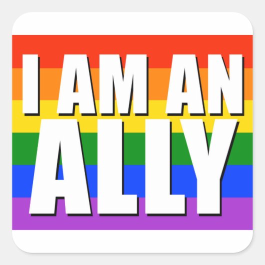 Ik ben een Sticker van Ally Square (Voorkant)