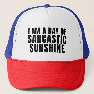 Ik ben een straal van sarcastische zonneschijn trucker pet