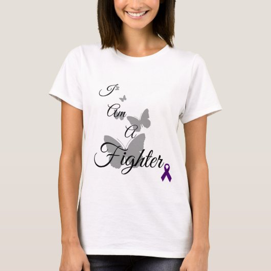 Ik ben een strijder tegen fibromyalgie t-shirt (Voorkant)
