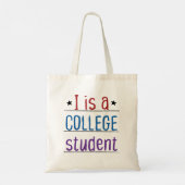 Ik ben een student tote bag (Achterkant)