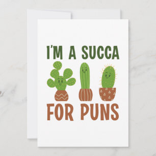 Ik ben een Succa voor Puns Bedankkaart