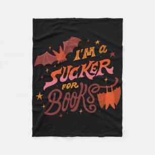 Ik ben een sucker voor Halloween boeken Fleece Deken
