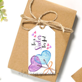 Ik ben een sukkel voor je Valentijn Kaart Cadeaulabel